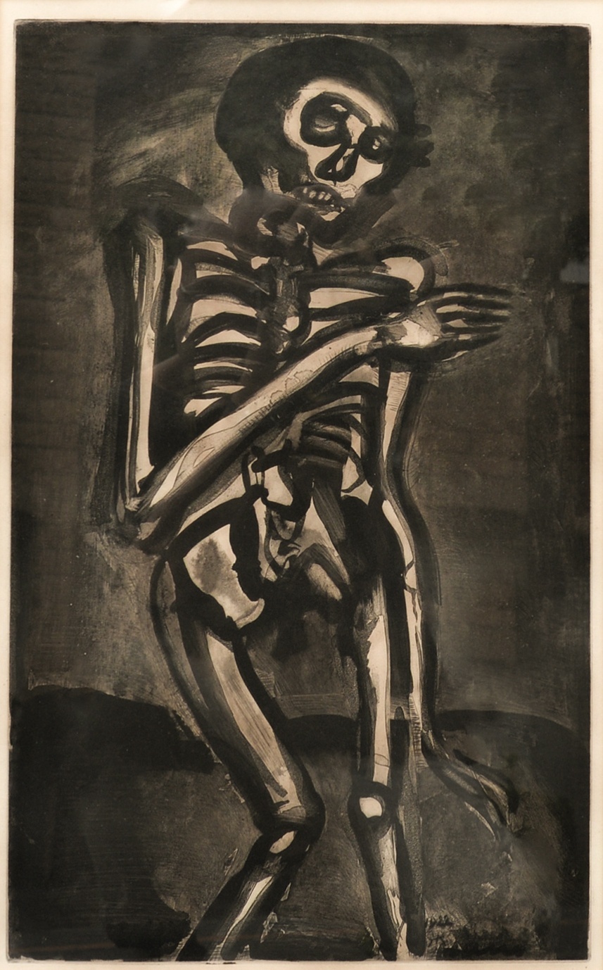 ジョルジュ・ルオー銅版画額「死は彼らを・・・」 - えびな書店