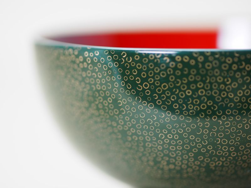 ななこ塗 極上お椀 緑上 - 津軽塗専門店 恵比須屋