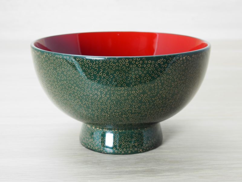 ななこ塗 極上お椀 緑上 - 津軽塗専門店 恵比須屋