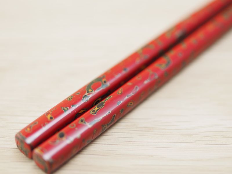 夫婦汁椀（箸付） - 津軽塗専門店 恵比須屋