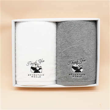 アドベンチャーワールド公式Thank You パンダギフトタオルセット: 生活