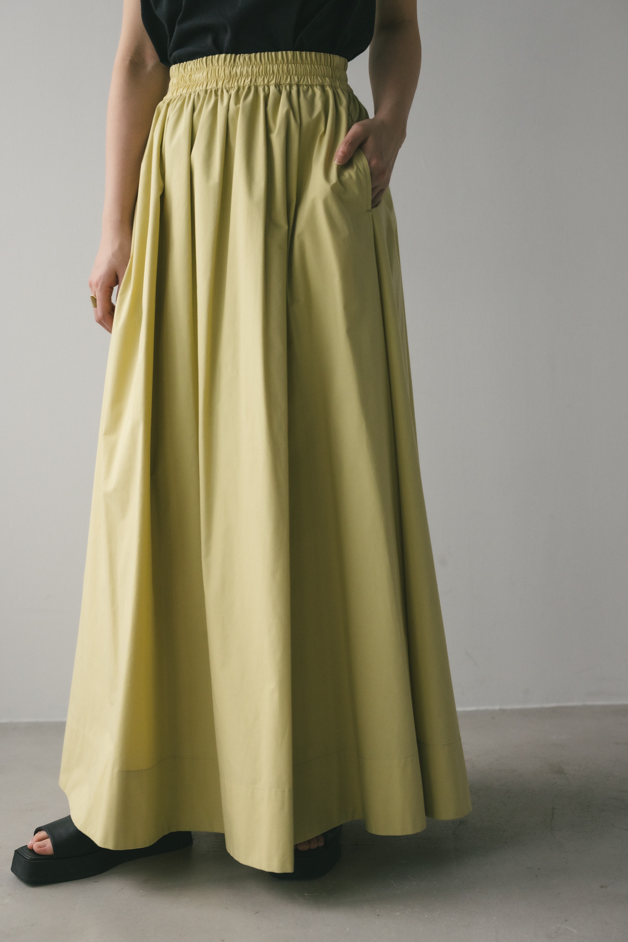 STYLEMIXER | タイプライターギャザースカート (スカート(ロング