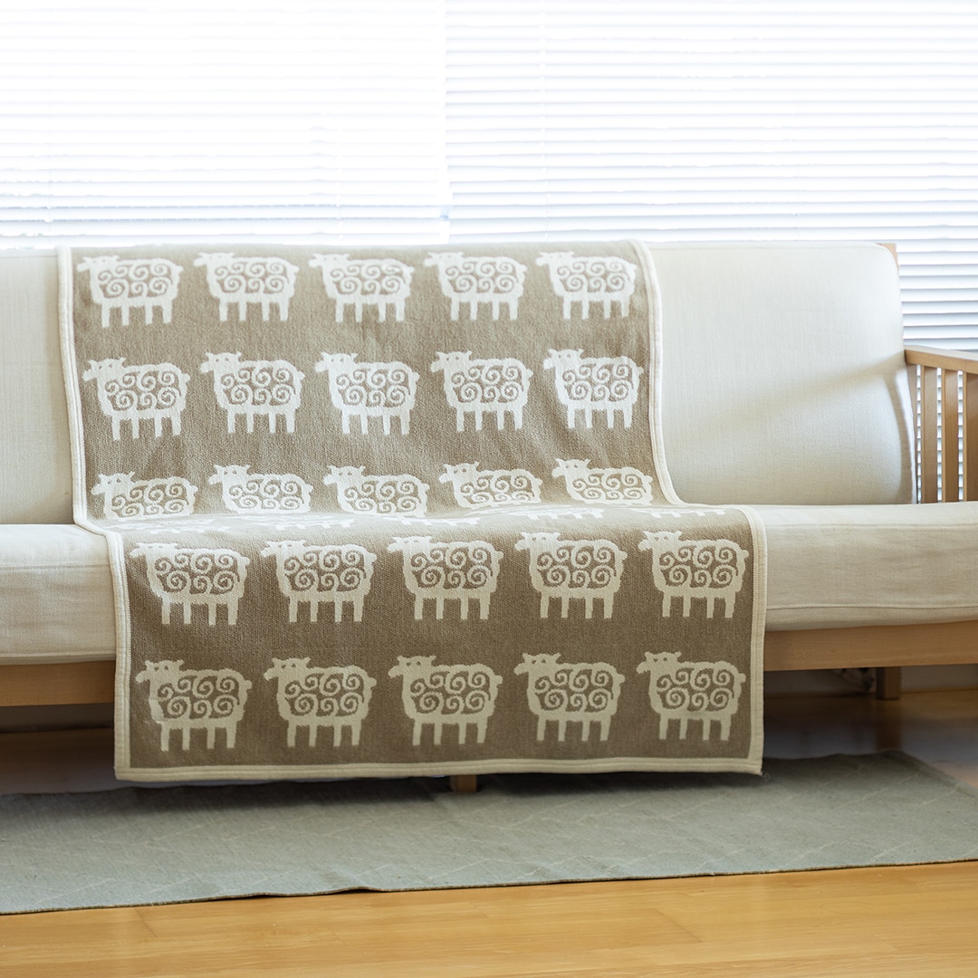 KLIPPAN/クリッパン シュニールコットン ハーフブランケット ベングト