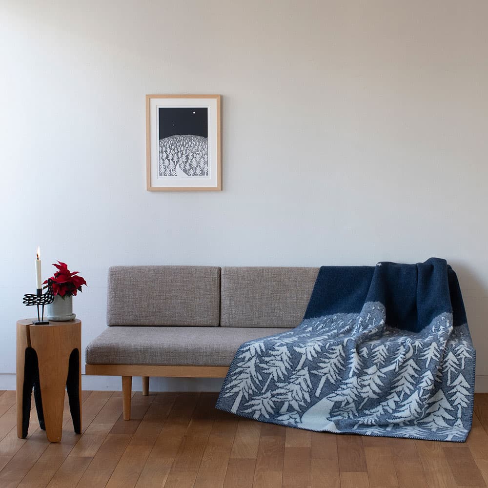 KLIPPAN/クリッパン ウール シングルブランケット HOUSE IN THE FOREST