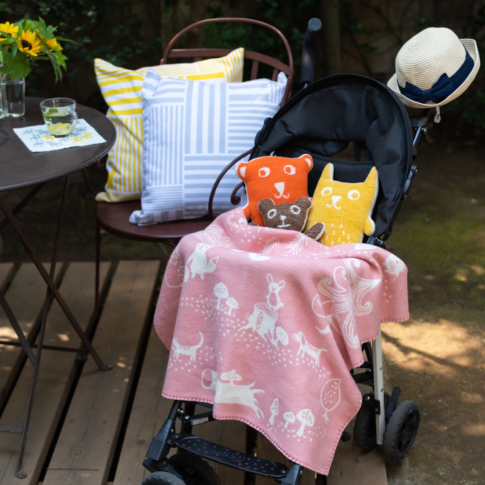 KLIPPAN/クリッパン ライトコットン ミニブランケット リトルベア