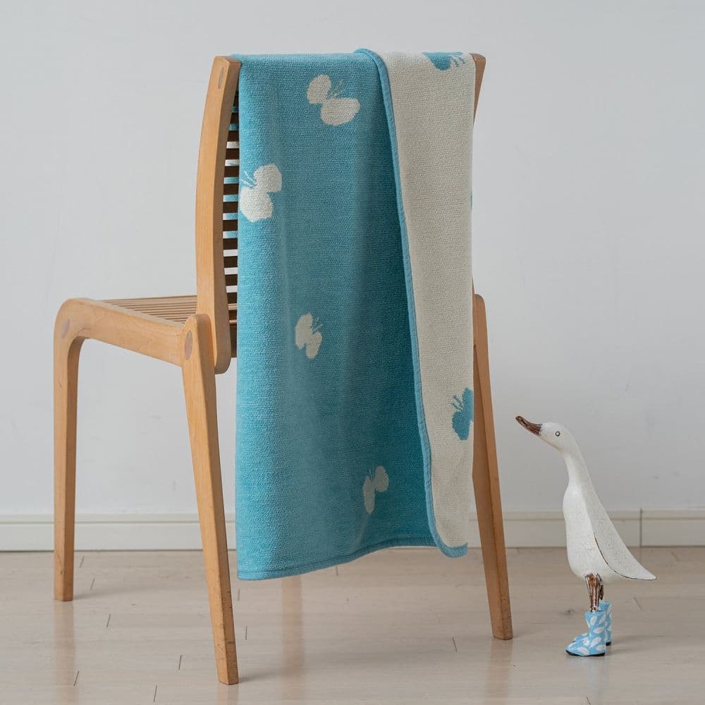 KLIPPAN/クリッパン シュニールコットン ミニブランケット CHOUCHO