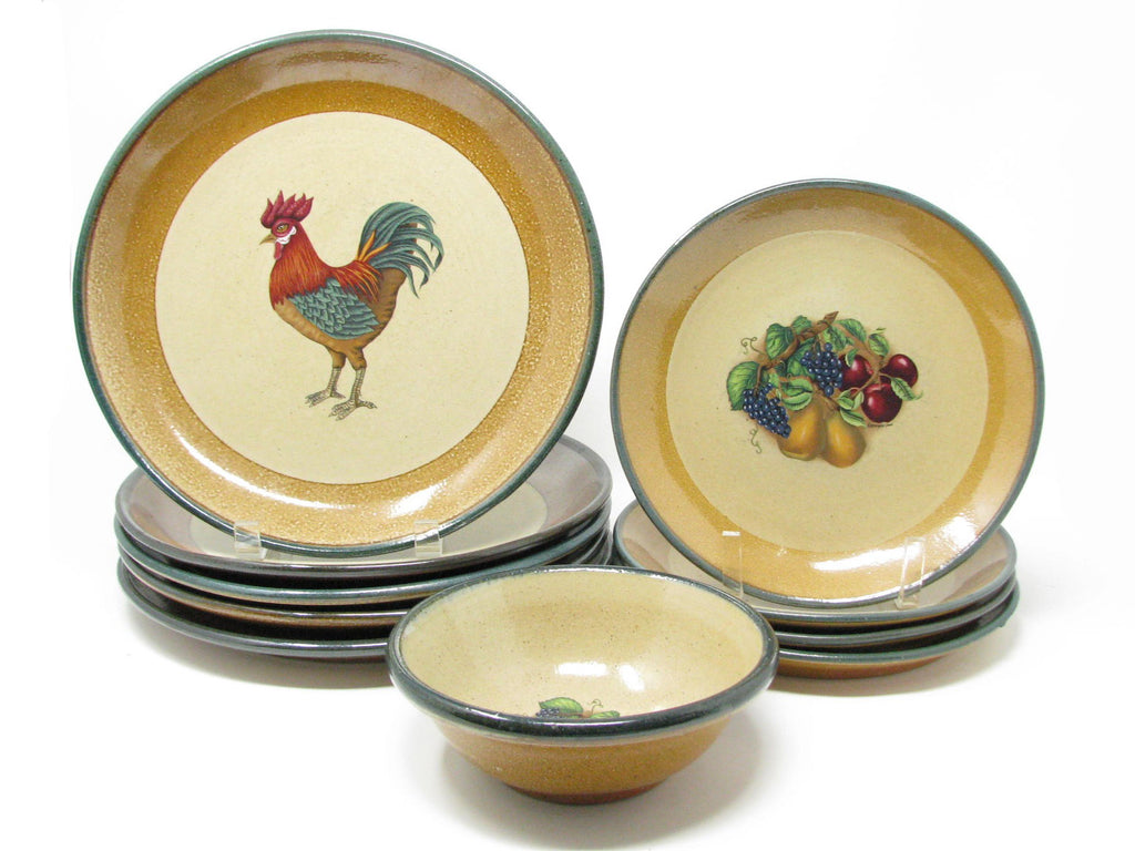 Vintage Monroe Salt Works Maine USA Pottery Dinnerware Set - 10