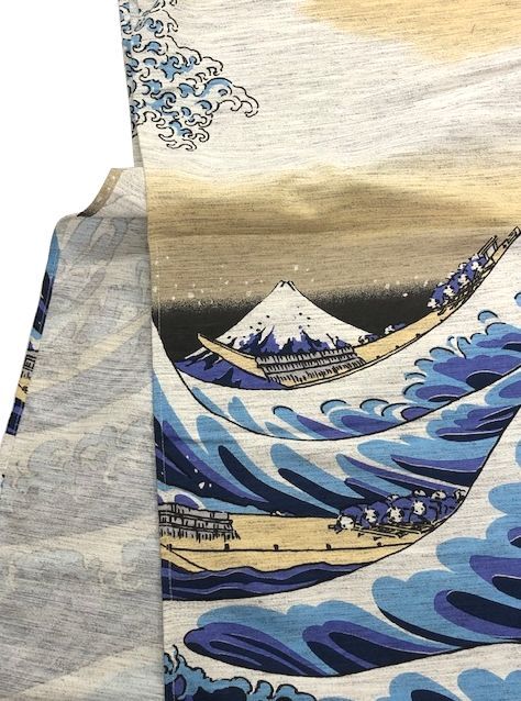 のれん【富嶽三十六景 神奈川沖浪裏】 幅85cm・長さ150cm激安