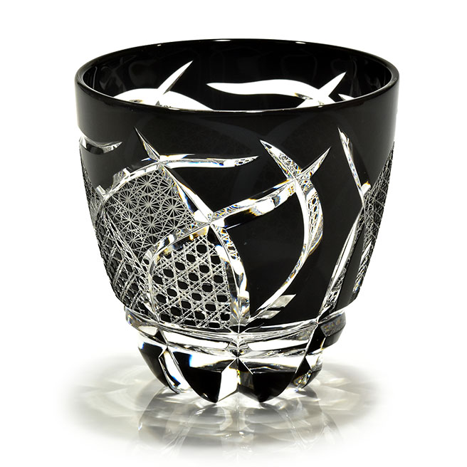Pr-346 コレクションぐい呑み 黒色 | 江戸切子の店 華硝（はなしょう）