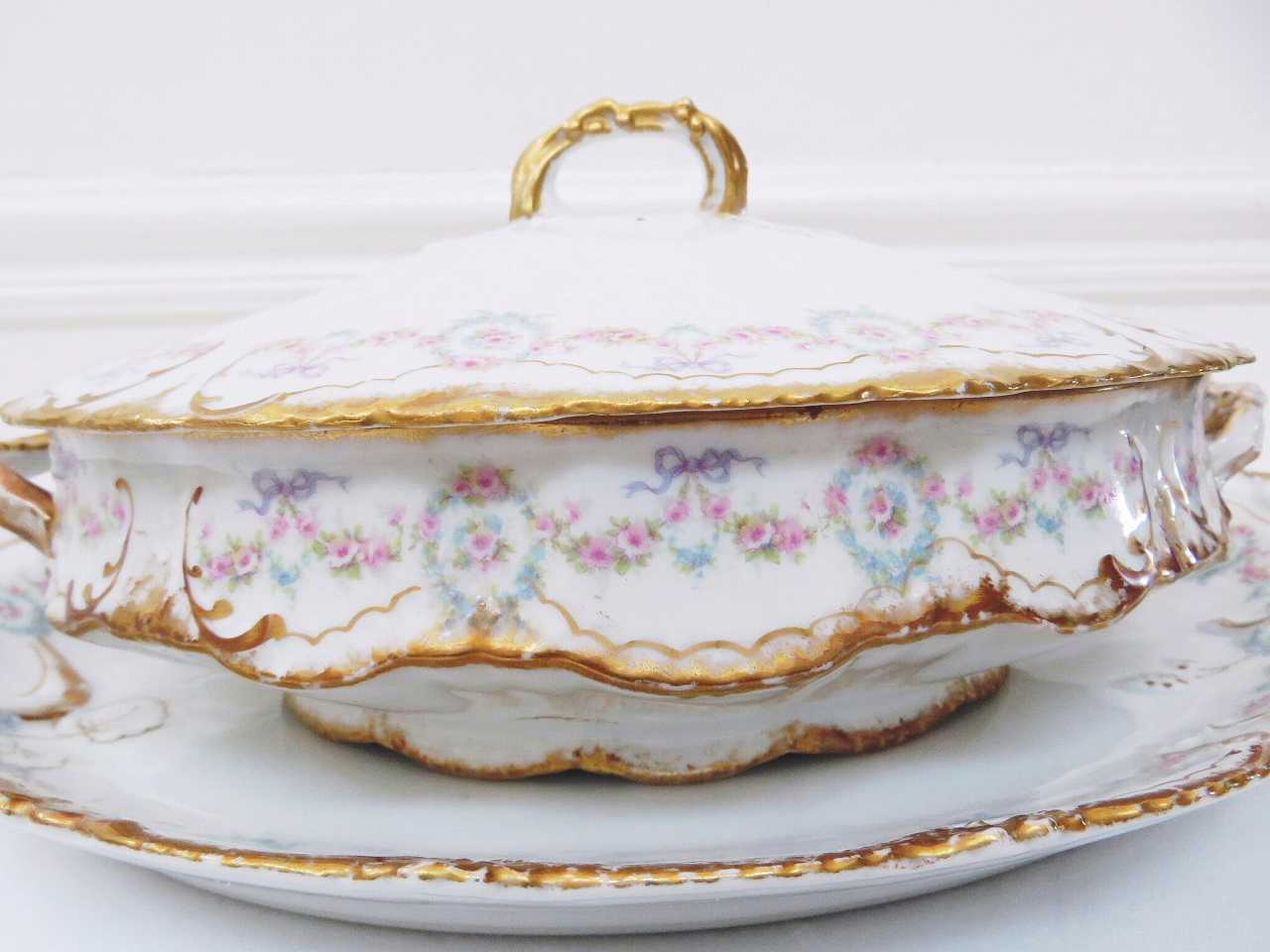 リモージュ アヴィランド 330 スーピエール - 薔薇と天使のアンティーク