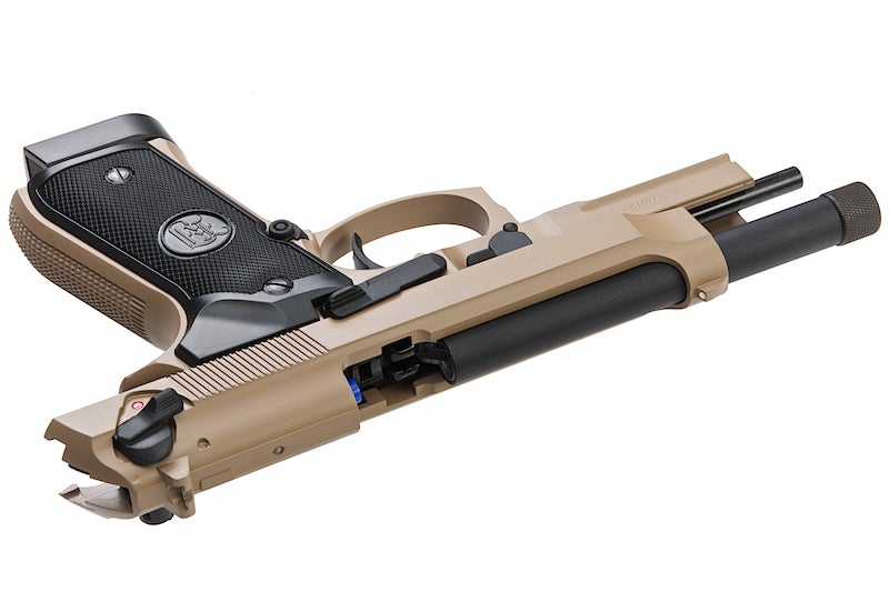 KJ Works M9A1 Full Metal Co2 Pistol (Threaded Barrel/ Tan
