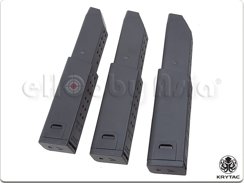 KRYTAC 95 Rds Magazine For Kriss Vector AEG Airsoft Rifle (3pcs