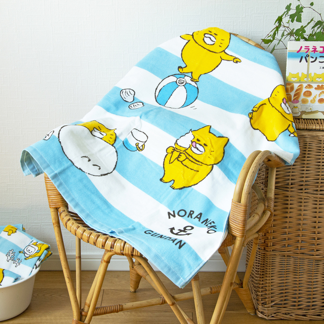 ノラネコぐんだん 大判タオル うみ | 絵本ナビ | グッズ・通販