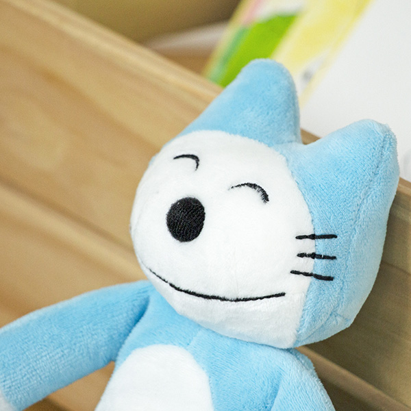 11ぴきのねこ ぬいぐるみS ブルー | 絵本ナビ | グッズ・通販