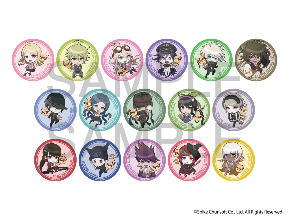 ニューダンガンロンパV3×ばくだん焼本舗 トレーディング缶バッジ