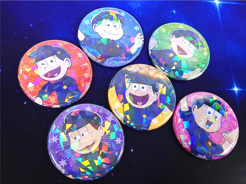 おそ松さん×mixx garden2023 トレーディングホログラム缶バッジ