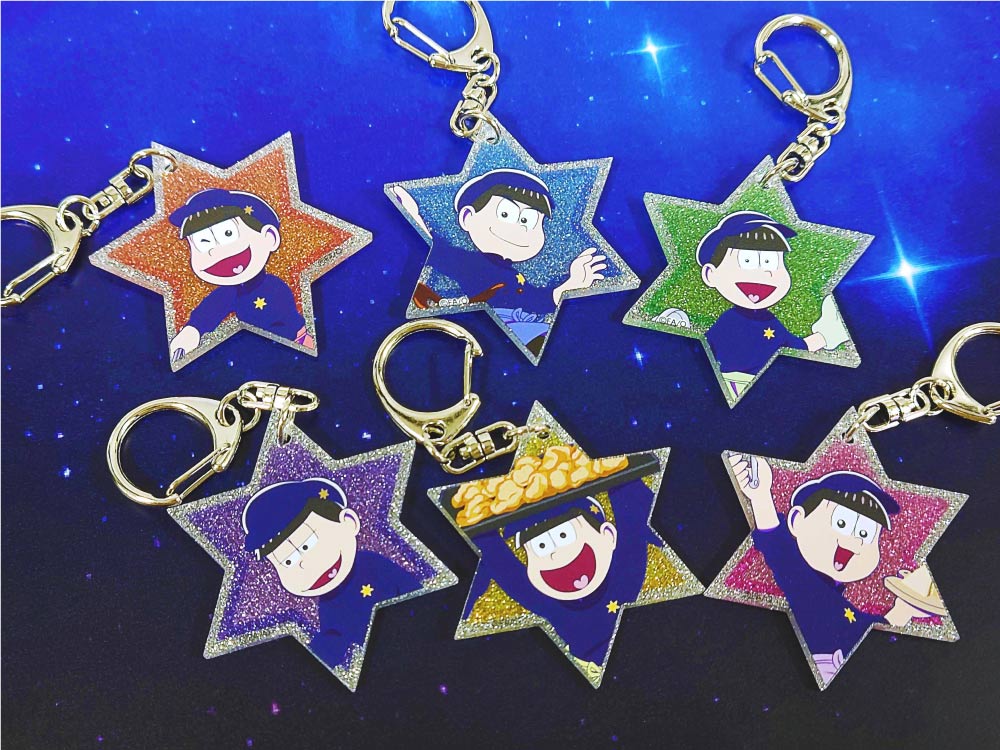 おそ松さん×mixx garden2023 ラメアクリルキーホルダー(カラ松)