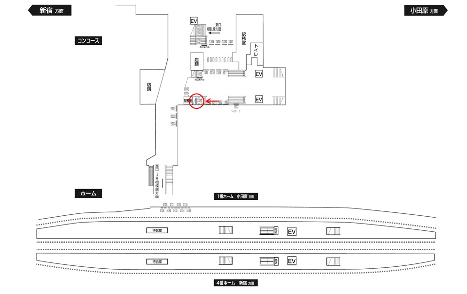 駅看板・駅広告】小田急 海老名駅 №1322 | 駅看板.com（駅看板ドット
