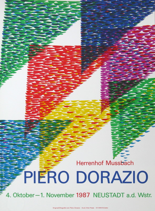 Piero Dorazio ポスター Piero Dorazio ポスター Lithograph de Piero
