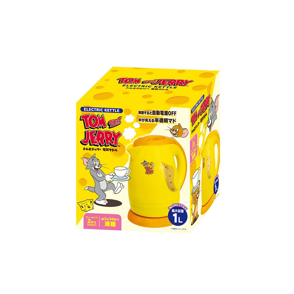 販売終了】ピーナッツクラブ トムとジェリー 電気ケトル S05TJ-001YL