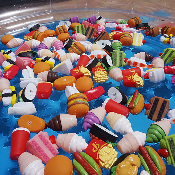 水に浮くすくい用おもちゃ ぷかぷかハンバーガー・スイーツ・お寿司