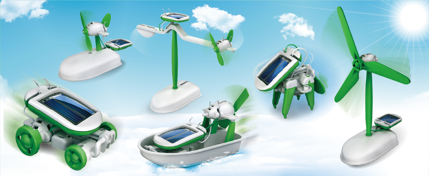 6in1 ソーラー工作キット [ JS-610R ]｜製品情報 | エレキット