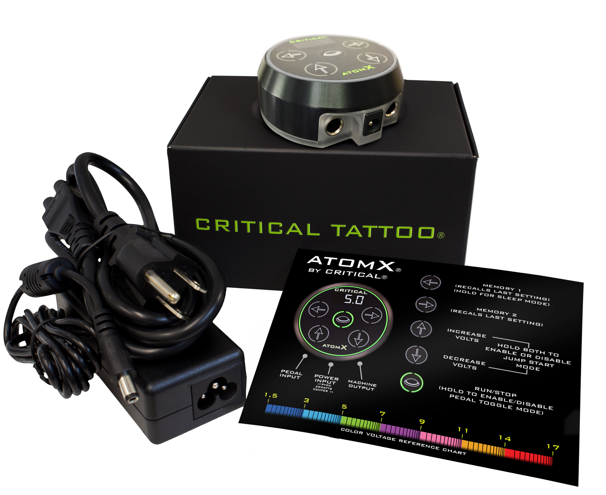 Critical Atom X Digital Power Supply - Eternal Tattoo Supply