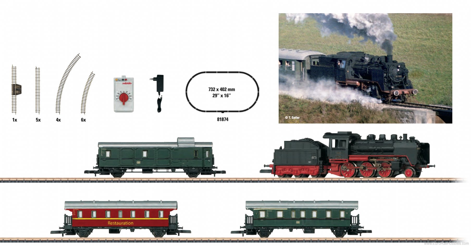 Marklin 81874 Z 'Museum Passenger Train' Starter Set