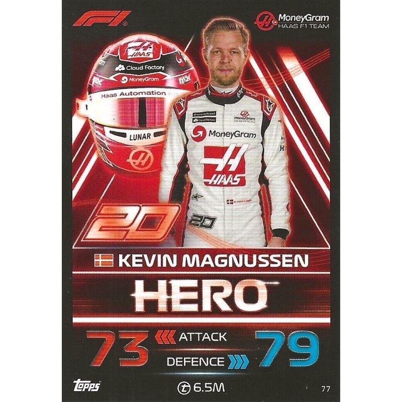 Offer Cards Kevin Magnussen - F1 Hero Haas Topps Turbo Attax 2023