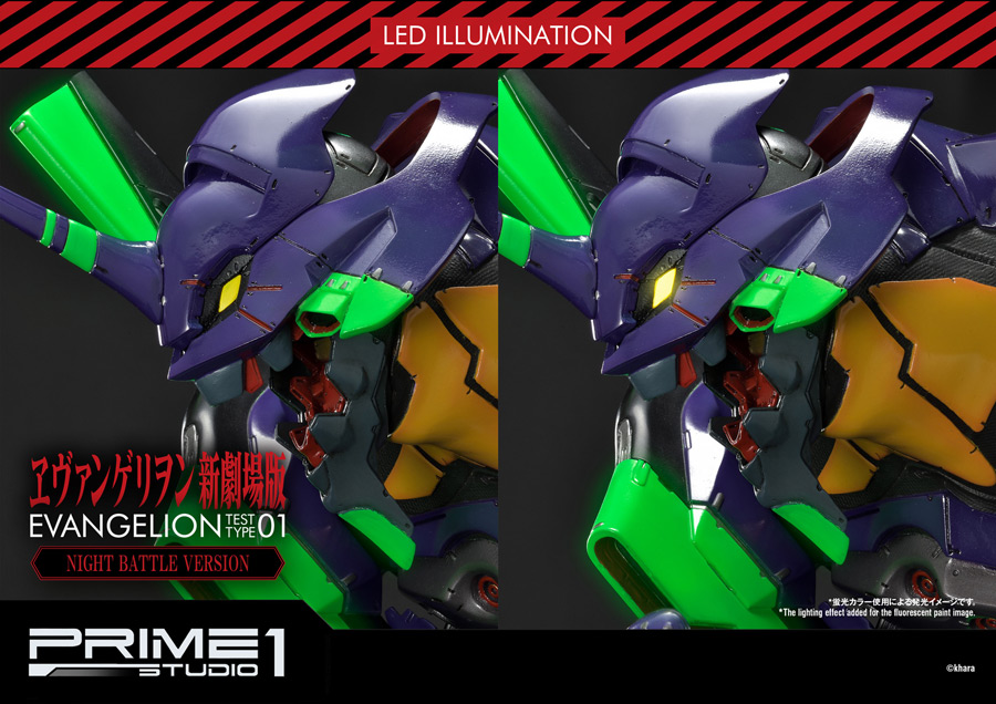 プライム1スタジオ製スタチュー「エヴァンゲリオン初号機」が夜間戦闘