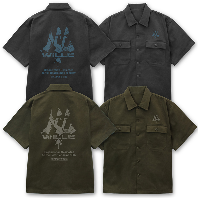 エヴァンゲリオン WILLEワークシャツ/GRAY（COSPA） [お届け予定：2026