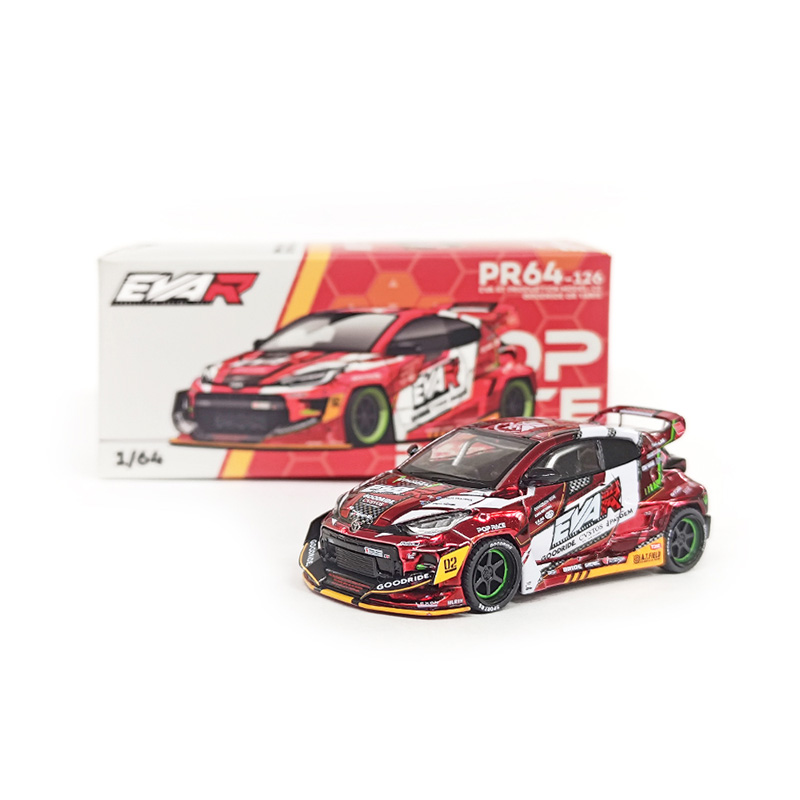 エヴァレーシング 1/64ミニカー EVA RT 弐号機 GOODRIDE GRヤリス