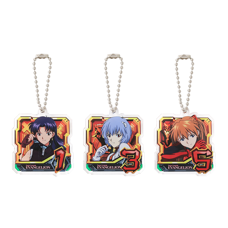 P 新世紀エヴァンゲリオン ~未来への咆哮~】アクリルキーホルダー3個