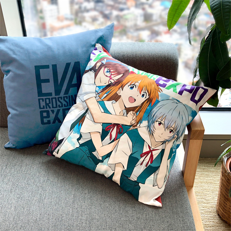 エヴァンゲリオン大博覧会】クッション/レイ&アスカ&マリ: グッズ
