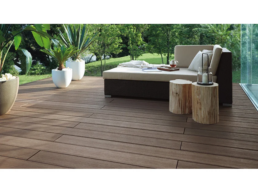 デッキDS 片勝ち納まり-LIXIL(TOEX) - ウッドデッキならエクスショップ