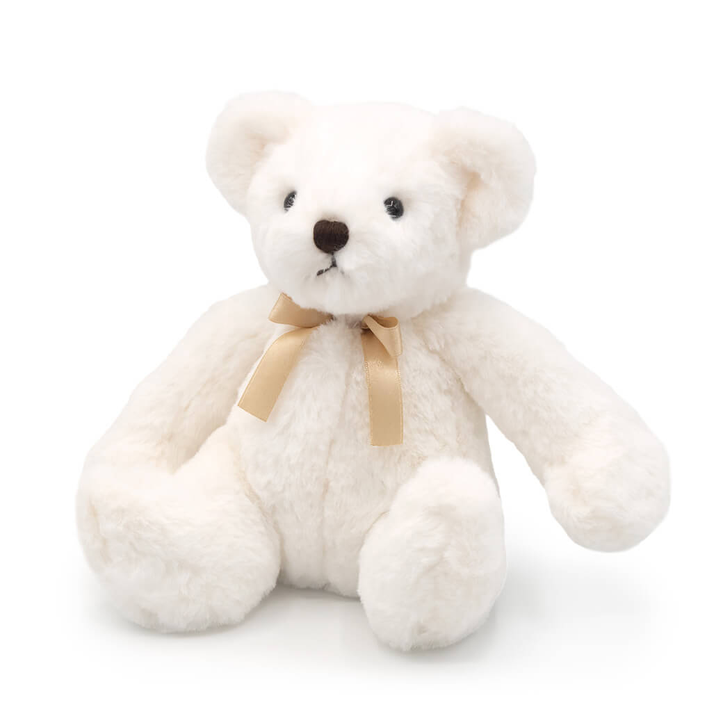 オルゴールベア ホワイト（♪いつも何度でも） ｜祝電・弔電・国際電報