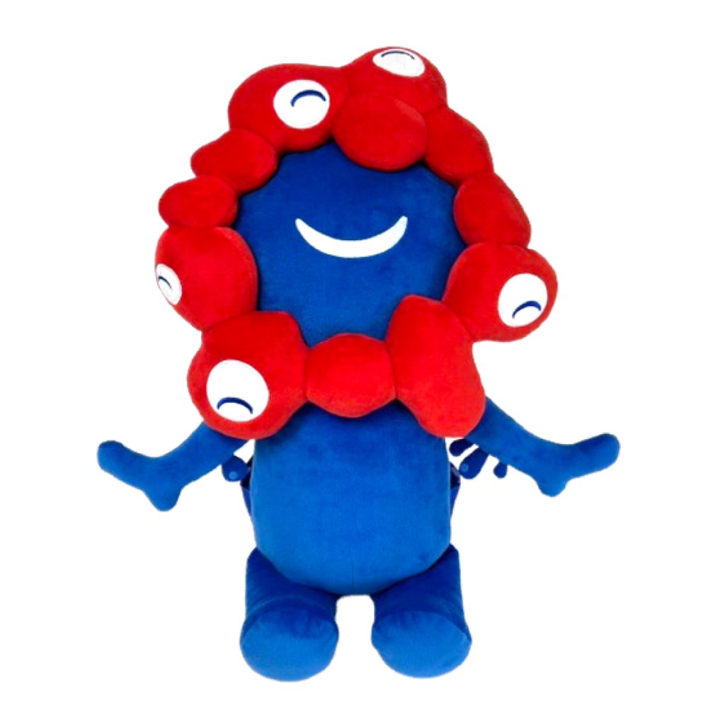 大阪万博2025公式！ミャクミャクぬいぐるみ3種(リュック・ポーチ・這型