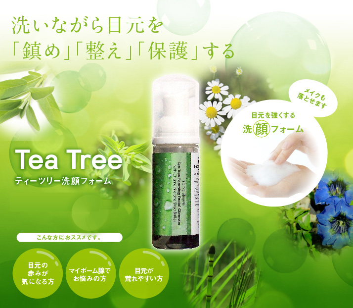 公式【ティーツリー洗顔フォーム】眼科取り扱い製品 | アイケア