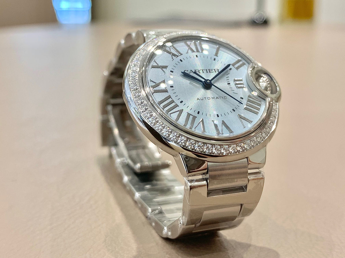 Newカラー】「ブルーシルバーダイヤル」バロン ブルー ドゥ カルティエ