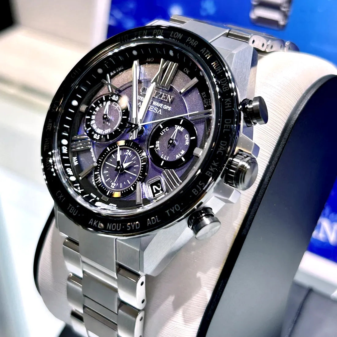 CC4075-50L ACT Line エコ・ドライブGPS衛星電波時計 ダブルダイレクト