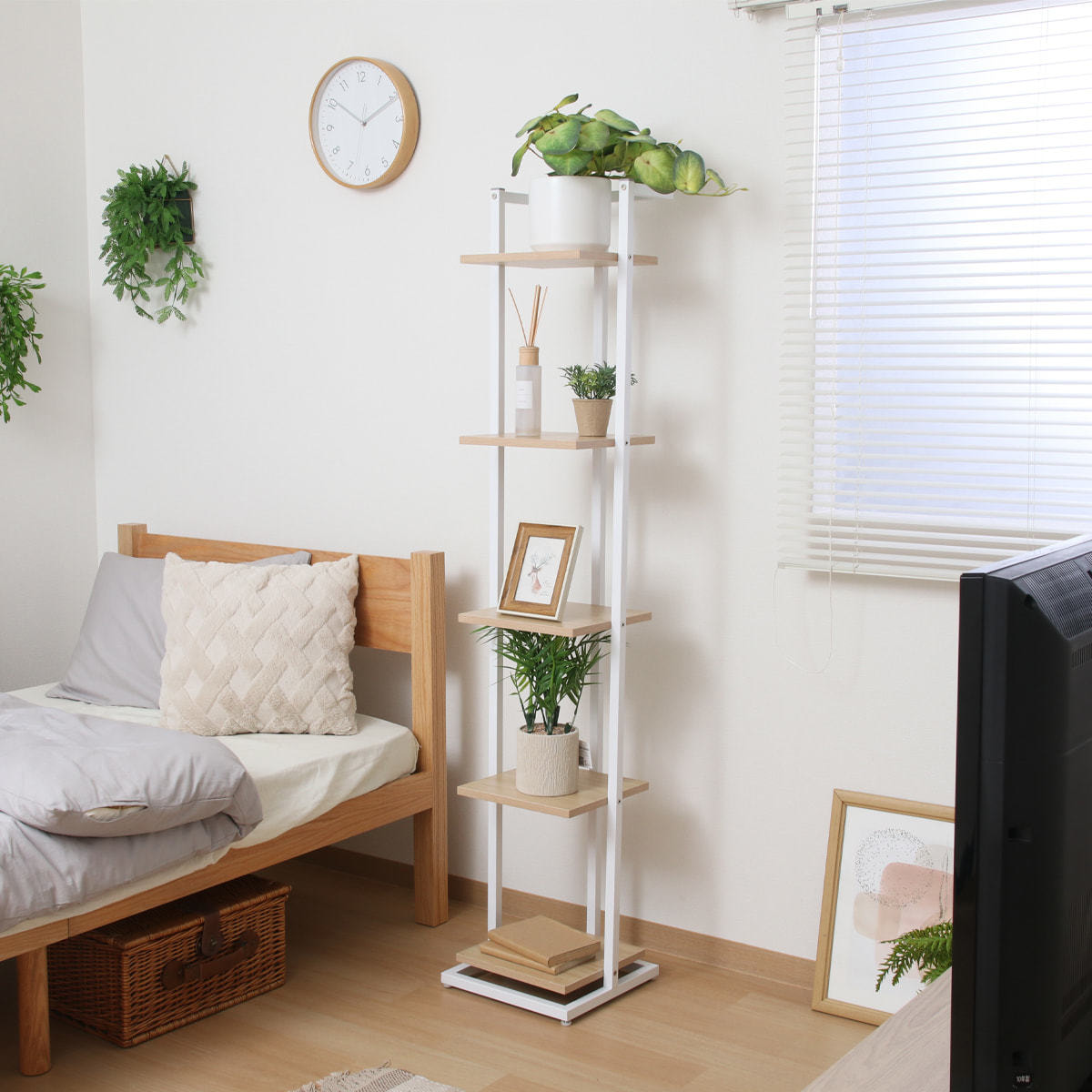 ディスプレイスタンド スリム WH（63766）の通販・卸売り | アイ