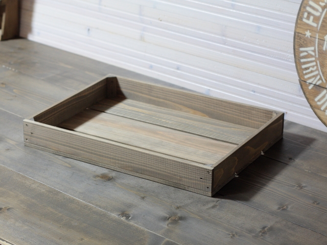 大きく浅いトレー木箱の通販・販売 － 木製雑貨の専門店F-RAISE