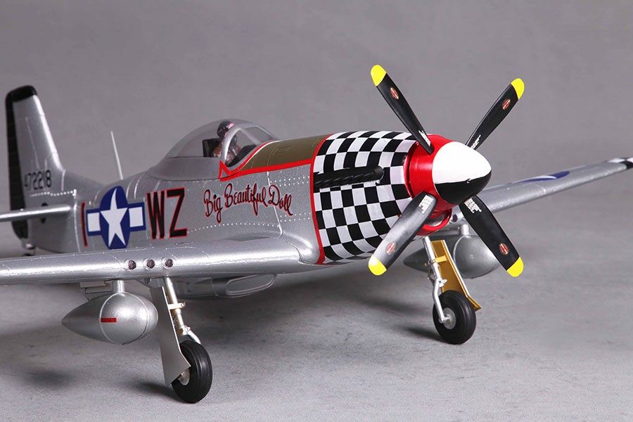 P-51D V2 Big Beautiful Doll 800mm RC Plane | PNP | FMS Hobby