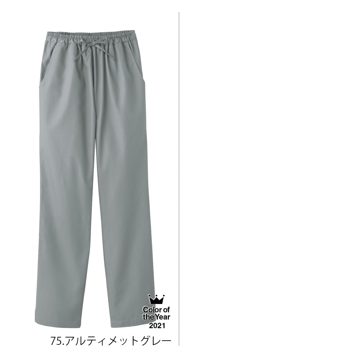 6012SC レディスストレートパンツ（PANTONE）｜医療用白衣・介護