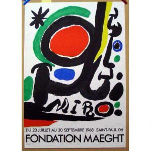 Fondation Maeght 1968/ジョアン・ミロ【Joan Miro】ポスター