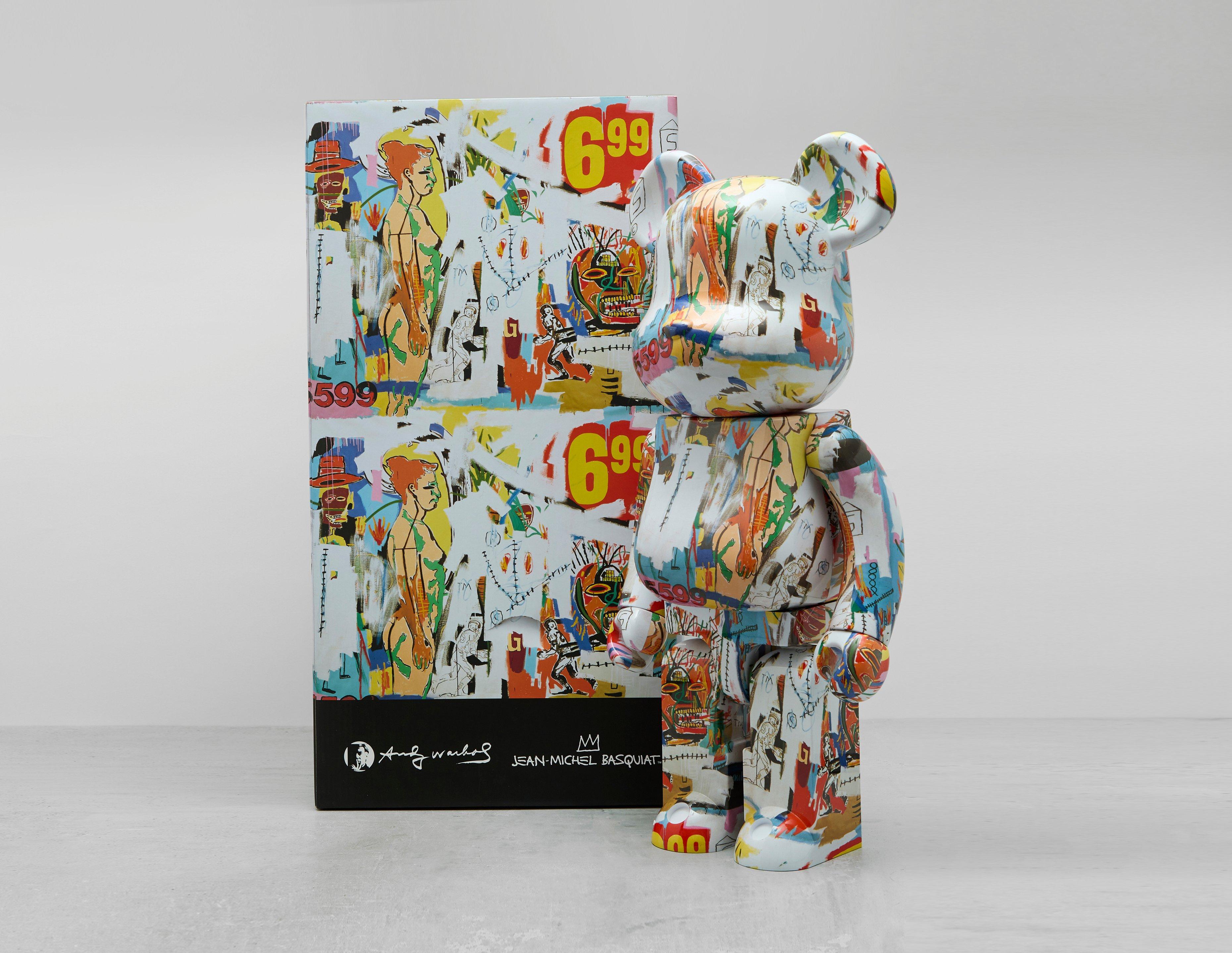 Multi Medicom BE@RBRICK Andy Warhol x Jean-Michel Basquiat 1000%