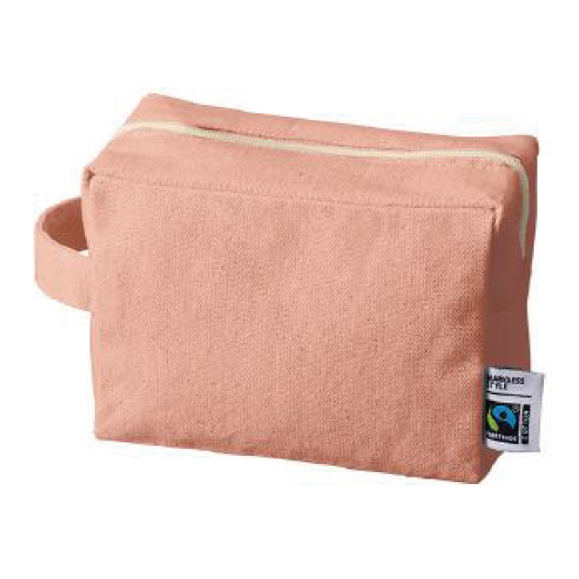 フェアトレードキャンバスファスナーポーチ（M）[MARKLESS STYLE TF