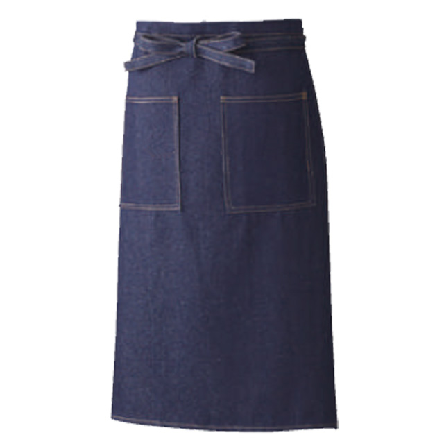 タフなデニムエプロン（腰巻き）[SOWA 10020]｜オリジナルプリント