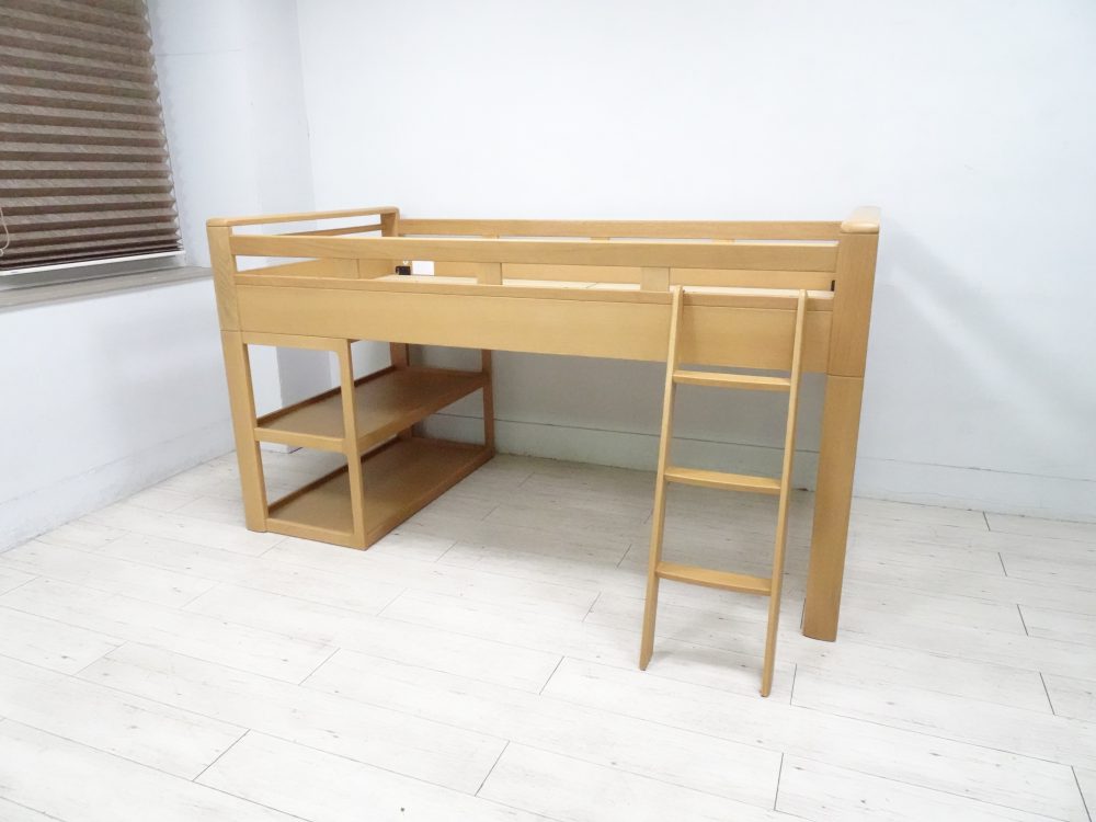 浜本工芸 システムベッド No.5000 ミドルベッド ナラ無垢材 シングル