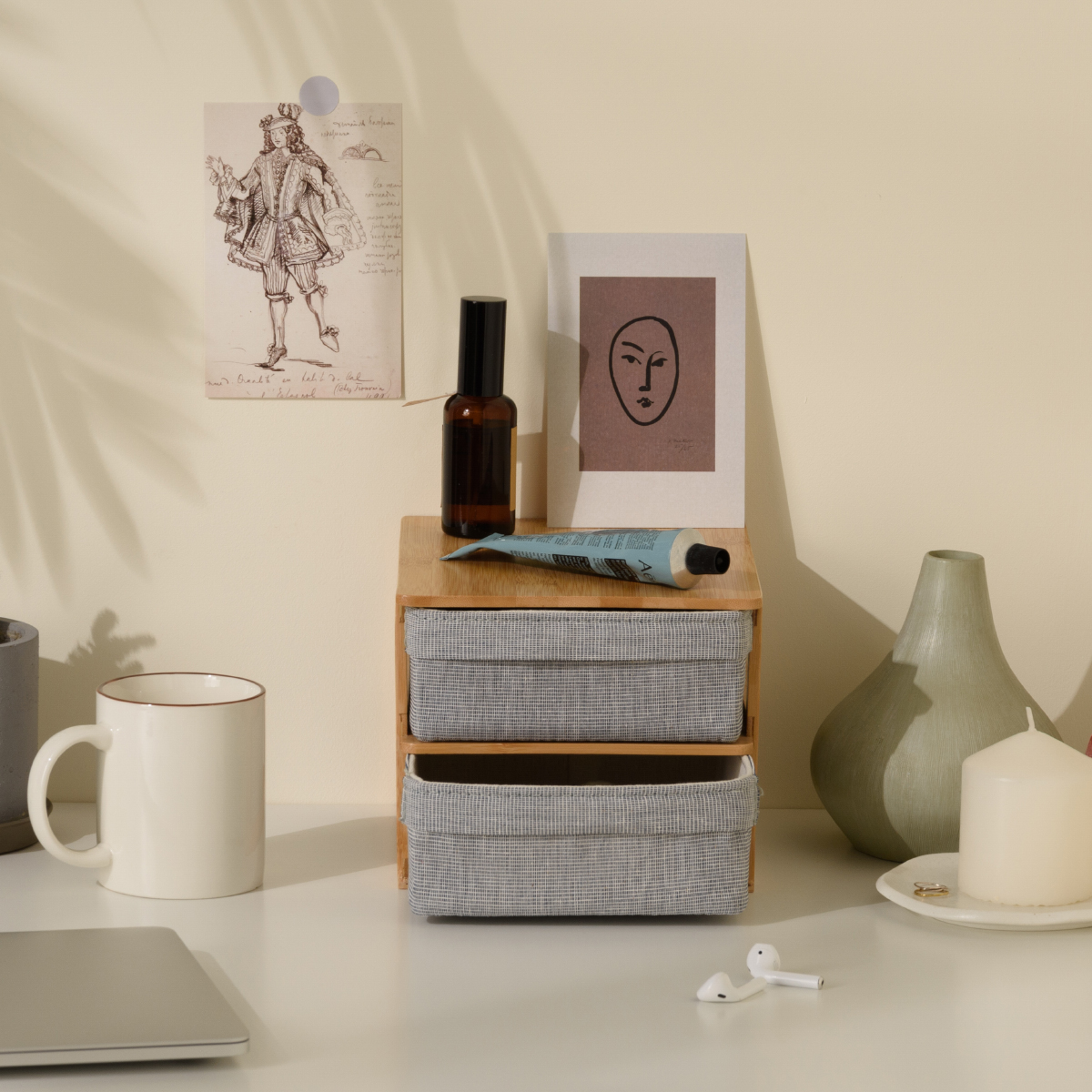 Gudee グディ 収納ケース 卓上チェスト おしゃれ 引き出し 2ドロワー 2